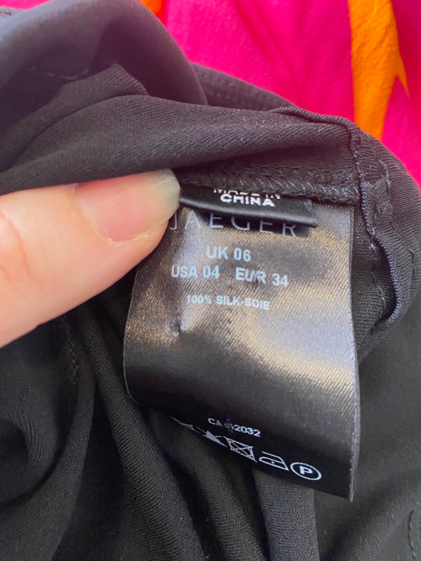 Jaeger Black Evening Dress Size 8