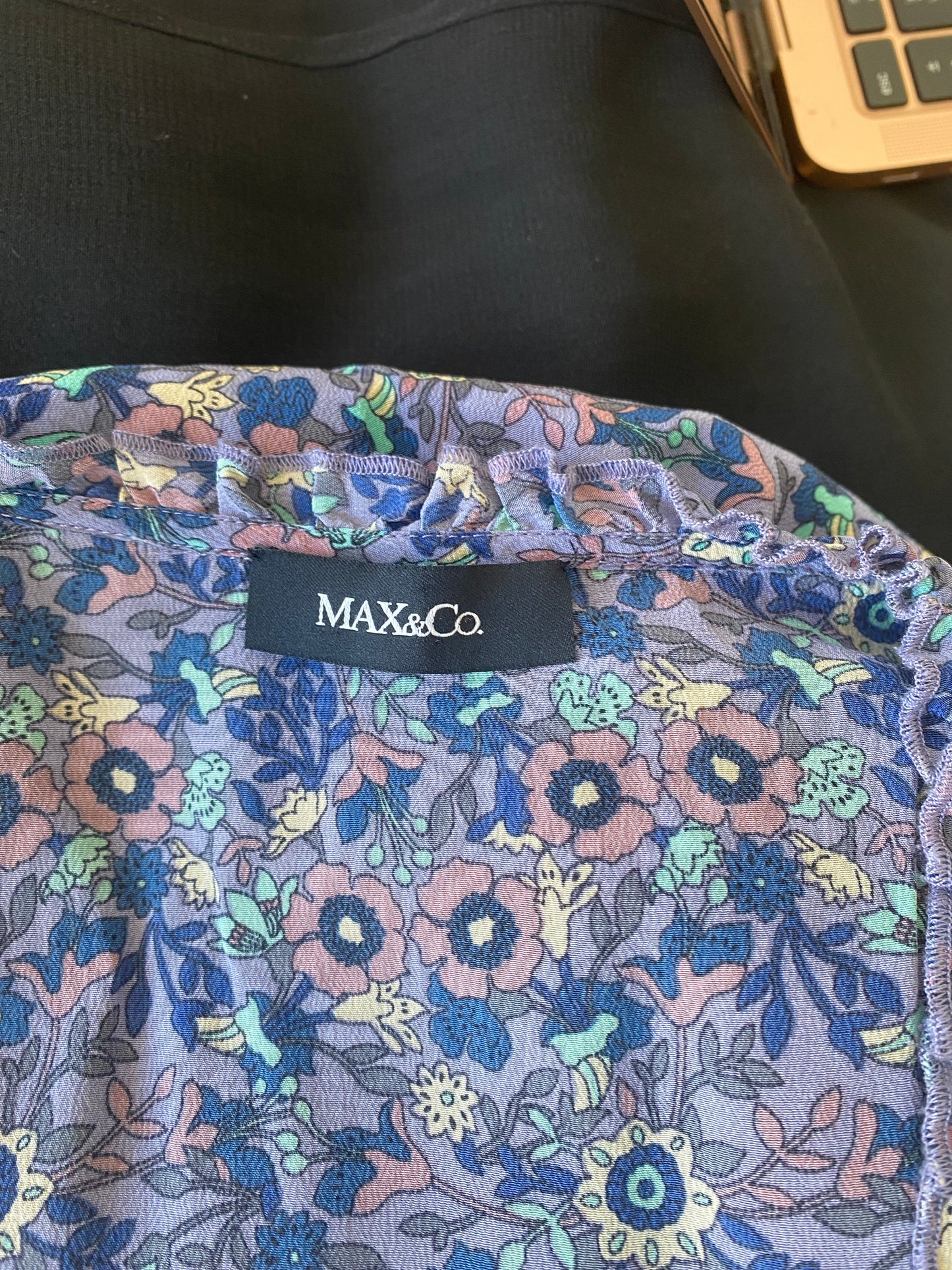 Max & Co Floral Print Top Size 8-10