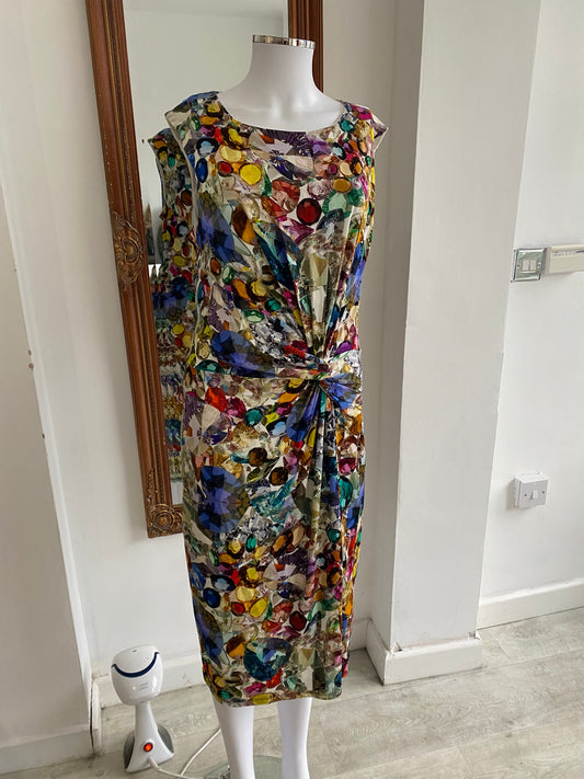 Phase Eight Gem Print Dress Size 16