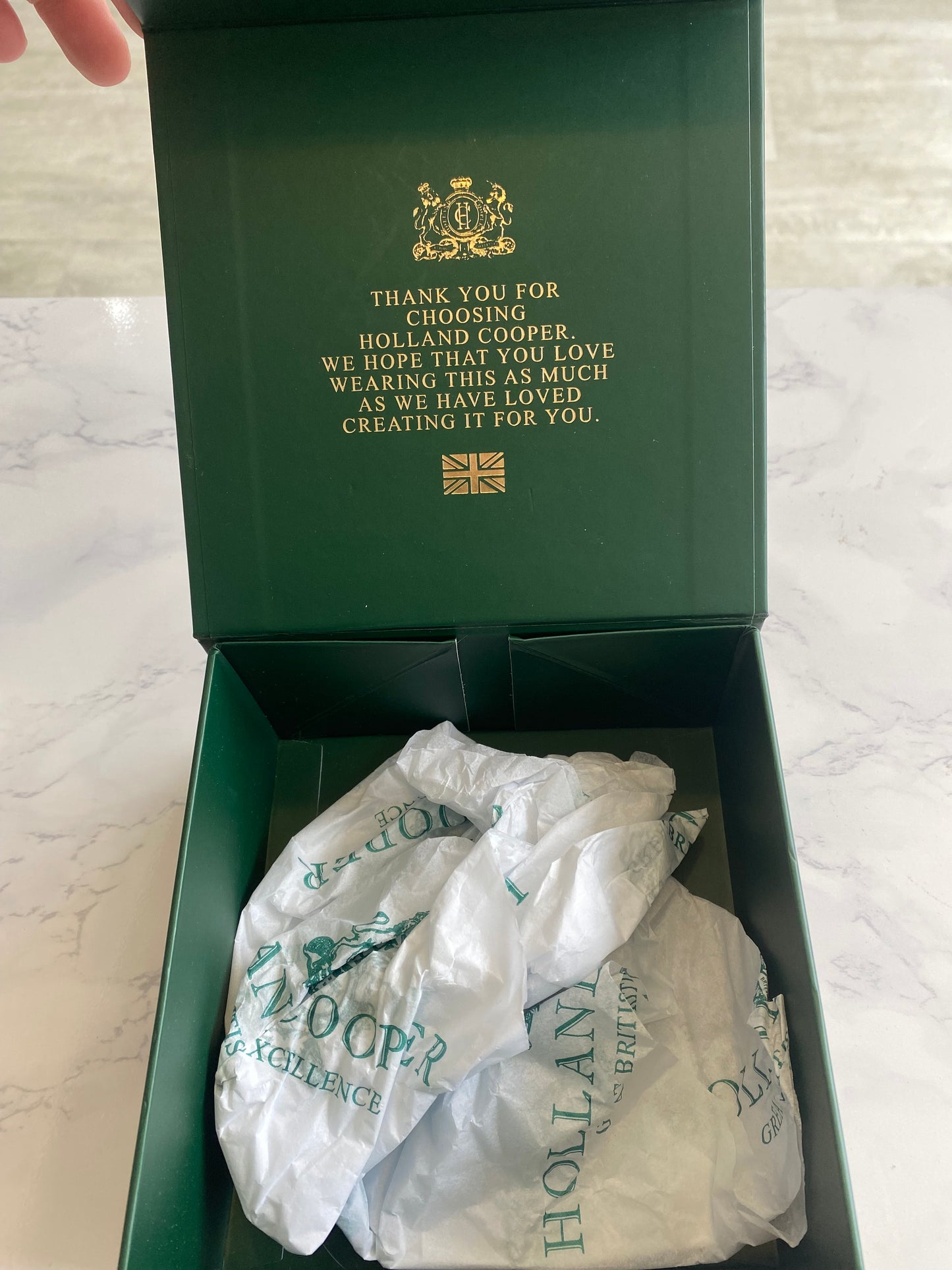 Holland Cooper Tan Croc Leather Belt with Box