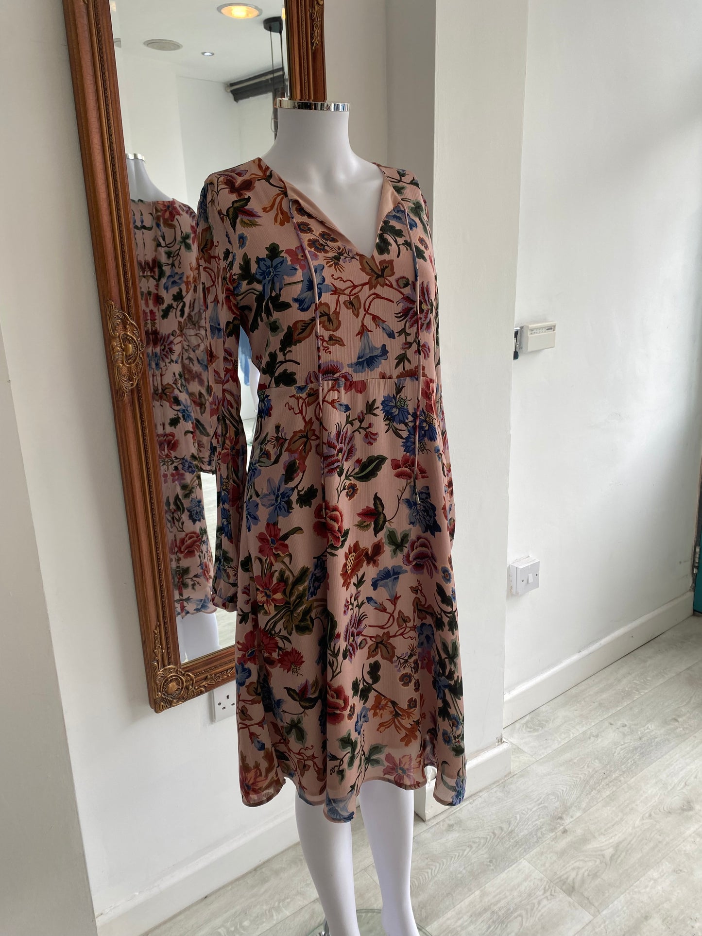 Hallhuber Pink Floral Dress Size 8-10