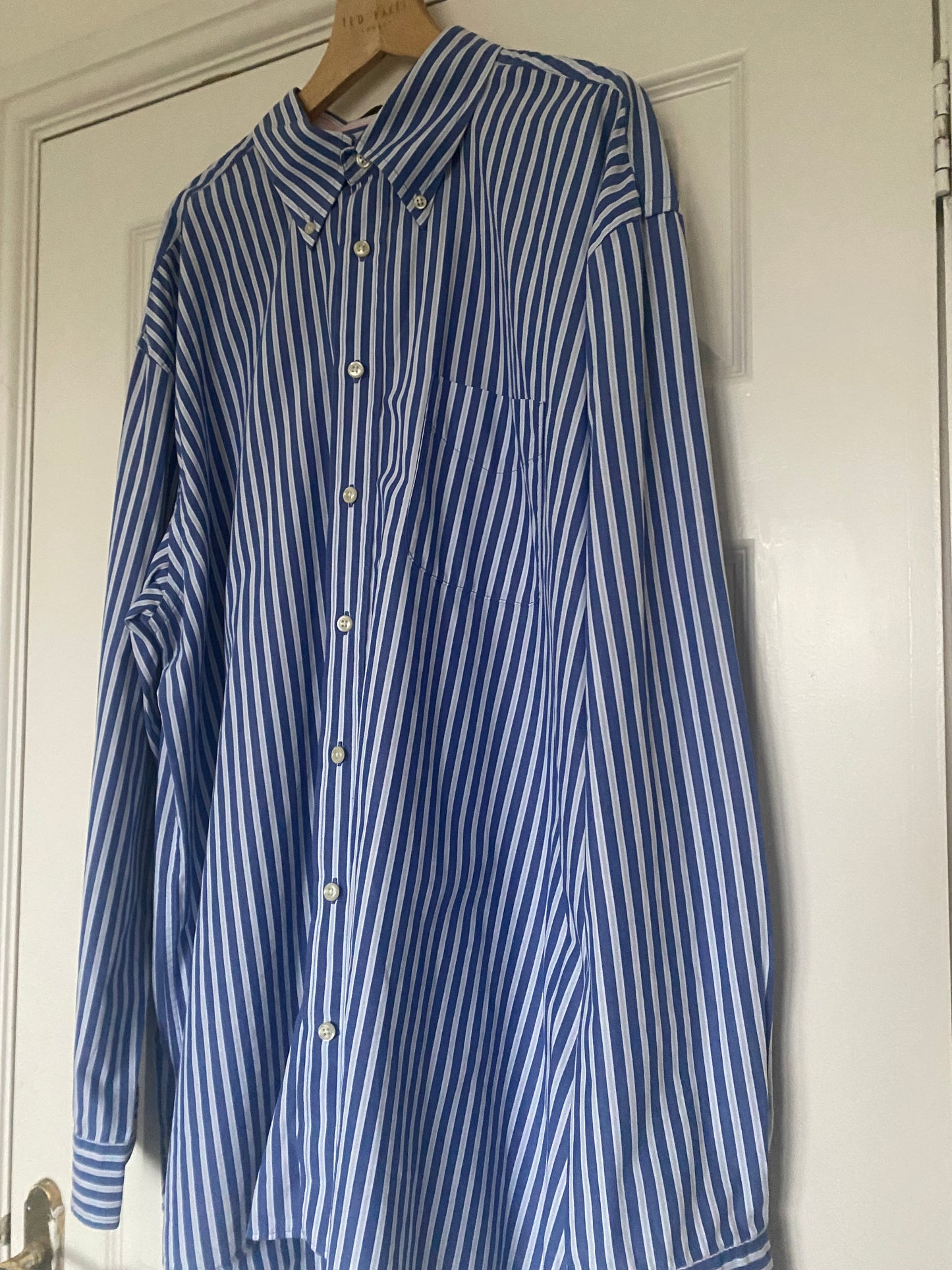 Gant Blue Striped Shirt Size XXL
