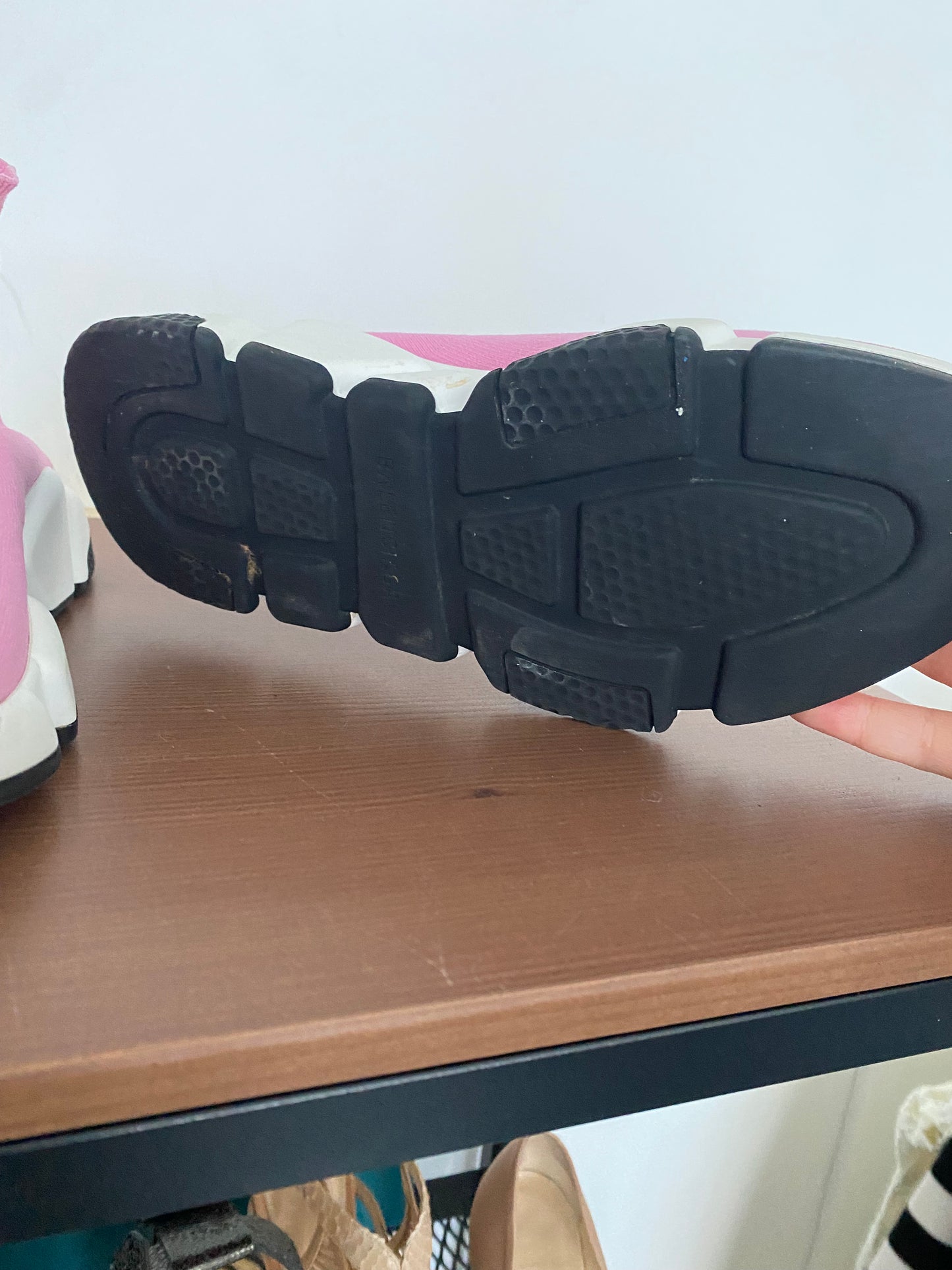 Balenciaga Pink Sock Trainers with Box and Dust Bag Size 6