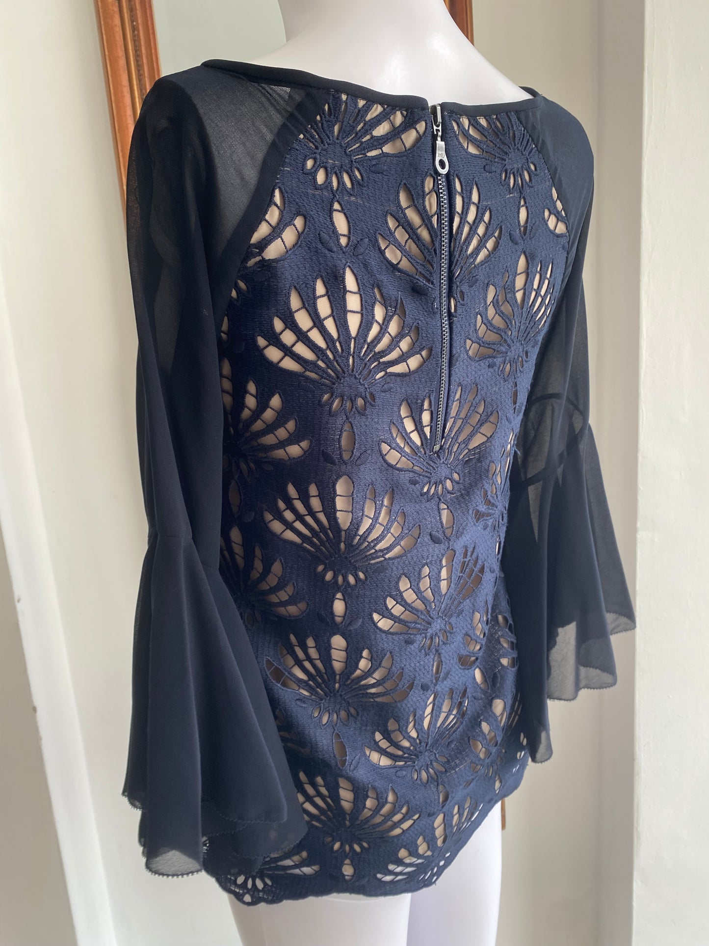 Mint Velvet navy top size 8-10