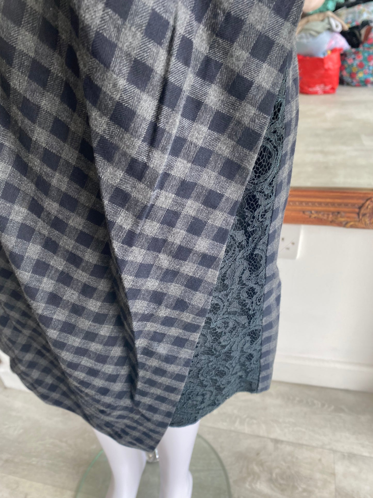 Carven Paris checked dress size 12