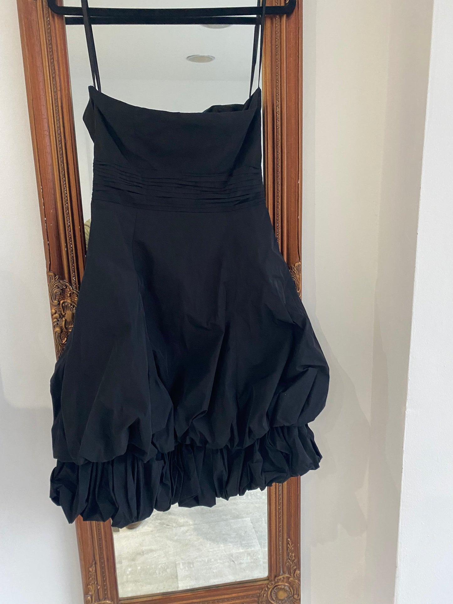 Coast Black Dress with Removable Straps Size 8