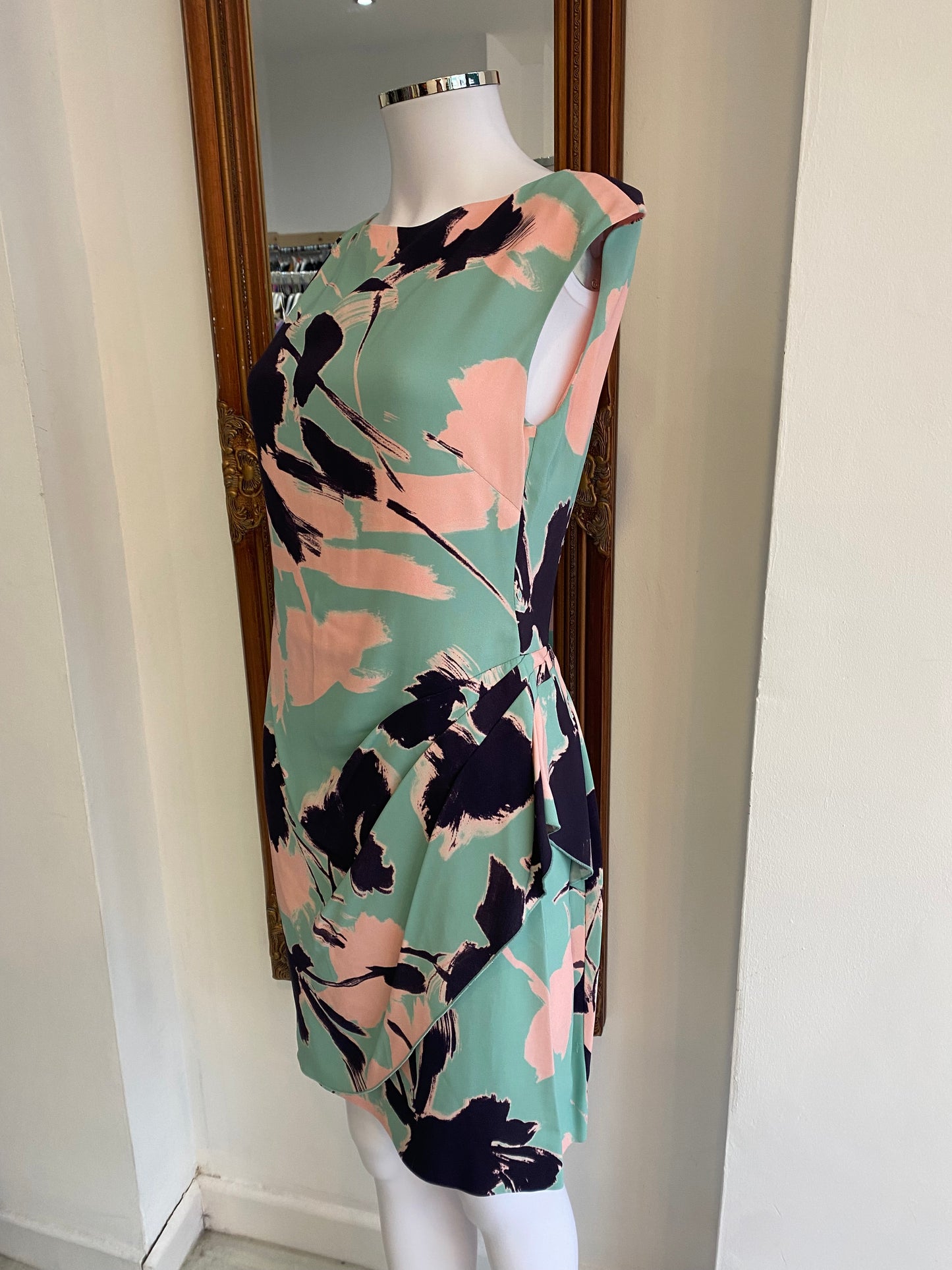 Philosophy Green and Pink Patterned Dress size 10