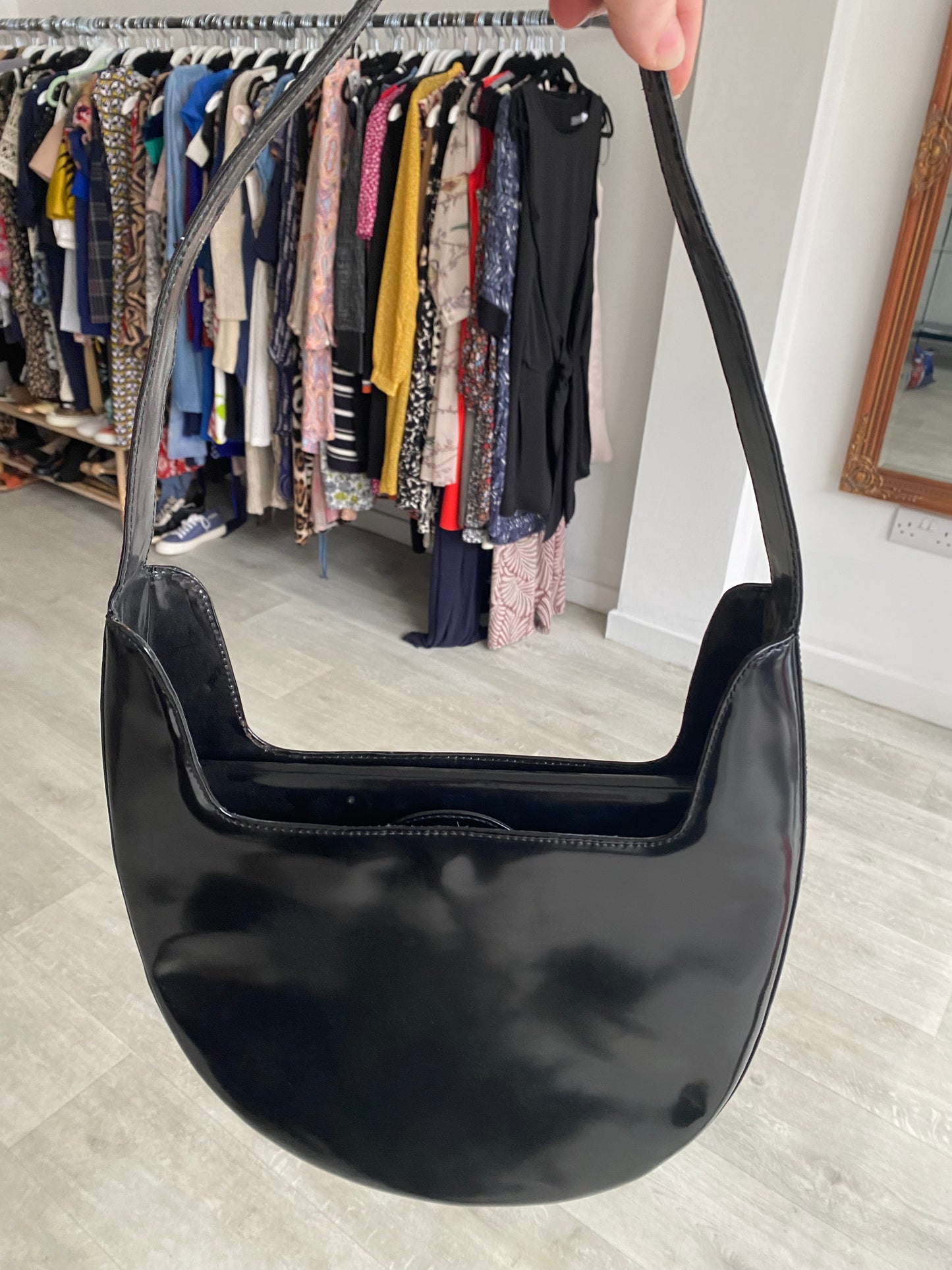 Belcinto Black Leather Handbag