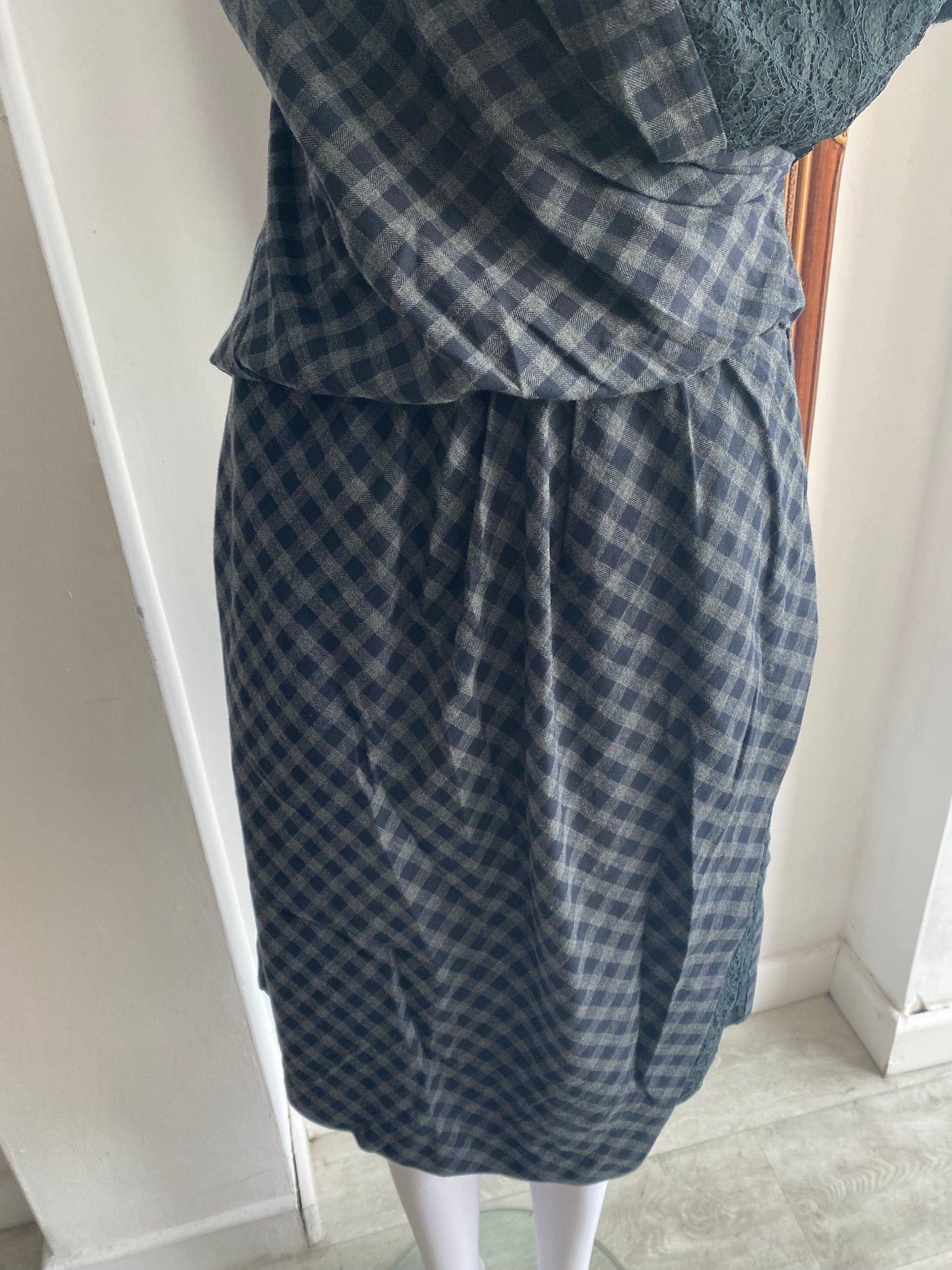 Carven Paris checked dress size 12