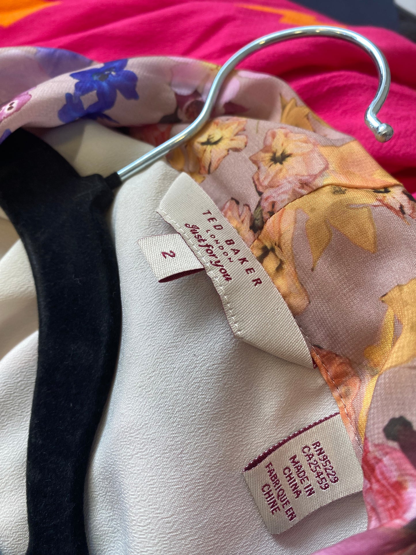 Ted Baker Floral and Blue Playsuit Size 10