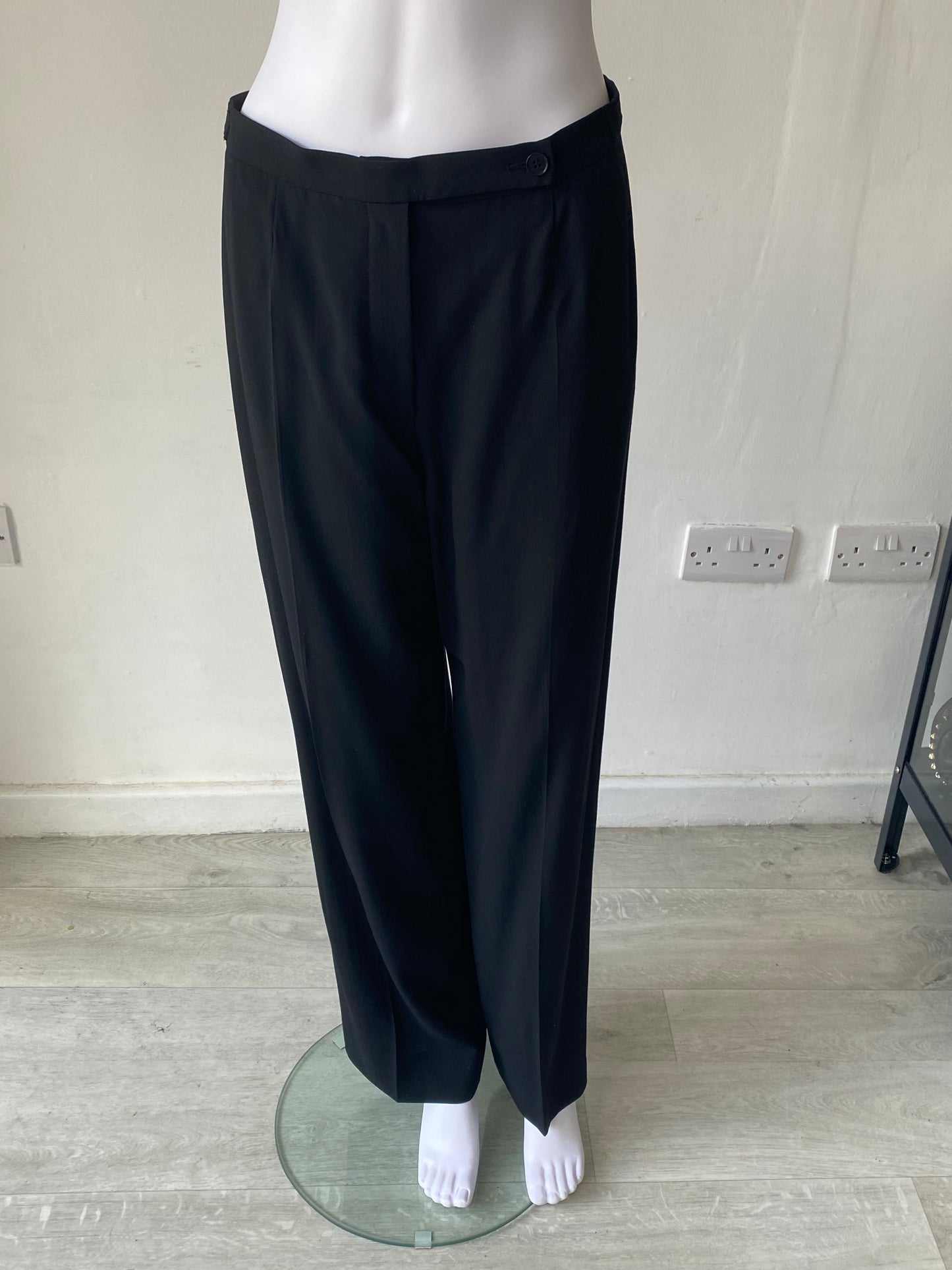 Emporio Armani Black Trouser Suit Size 10
