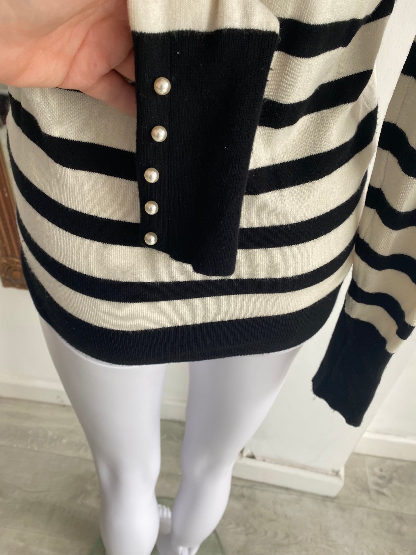 Zara Striped Knitted Jumper Size 8-10