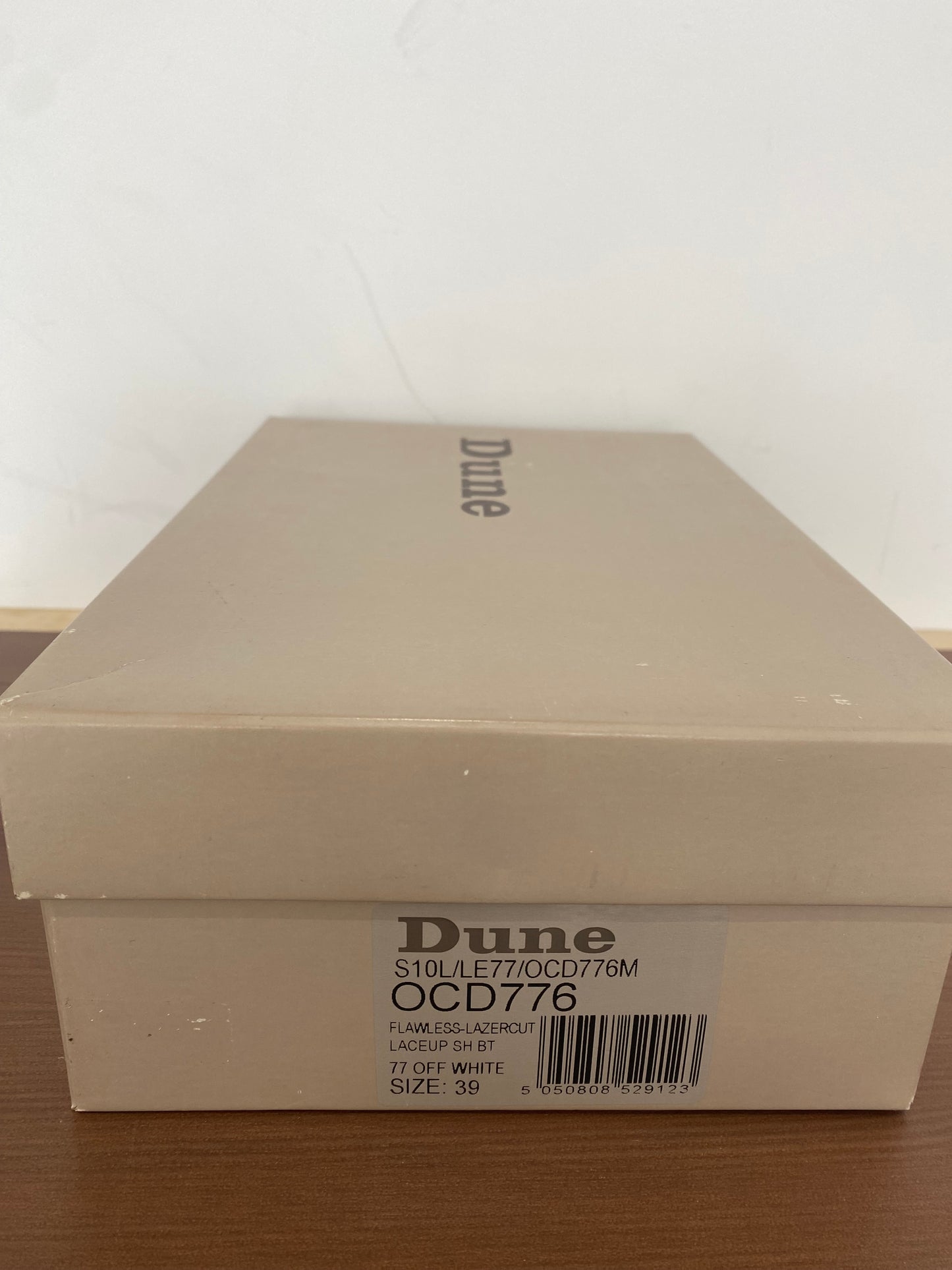 Dune Cream Leather Court Shoes Size 5