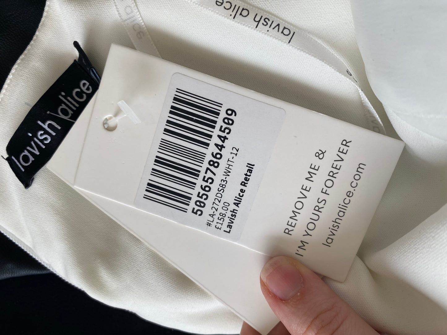 Lavish Alice White Blazer Liberty Dress with Diamante Detailing Size 12