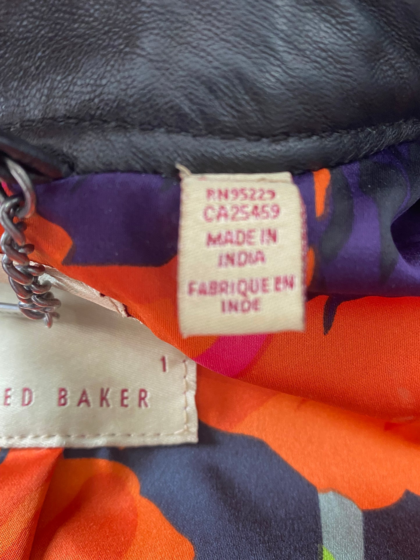 Ted Baker Leather Jacket size 6