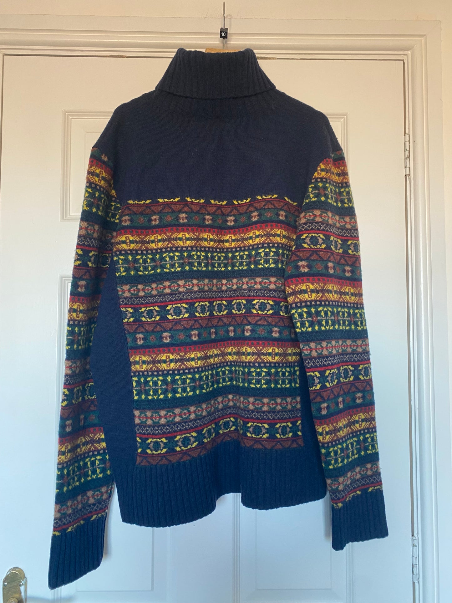 Joules Gilman Navy Fairisle Knit Size XL