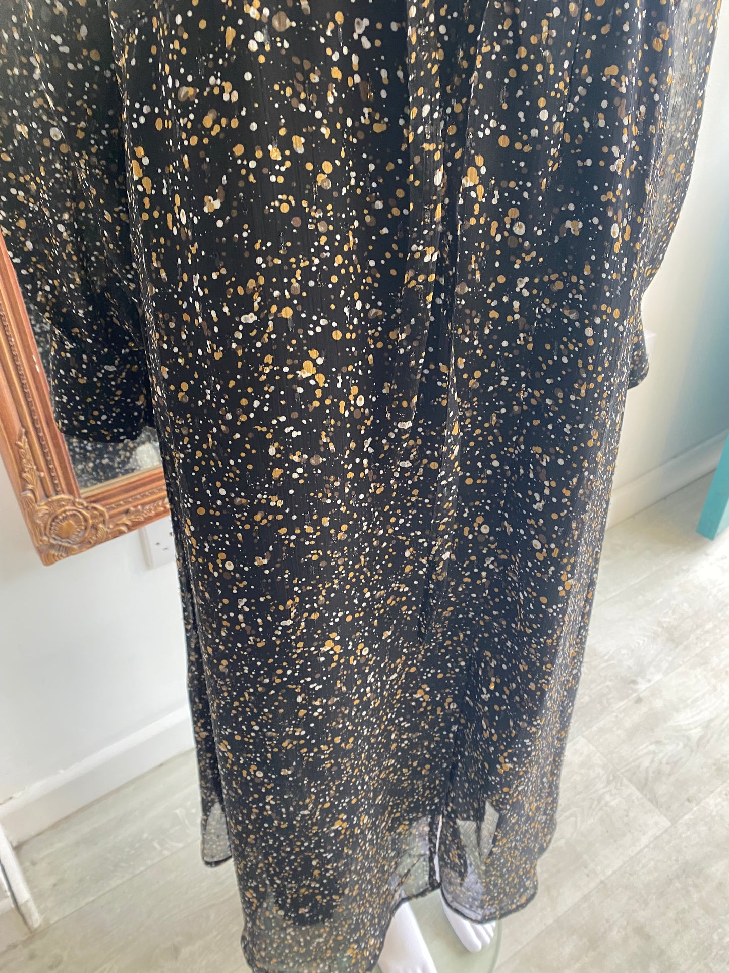 Blake Seven gold metallic dress size 12