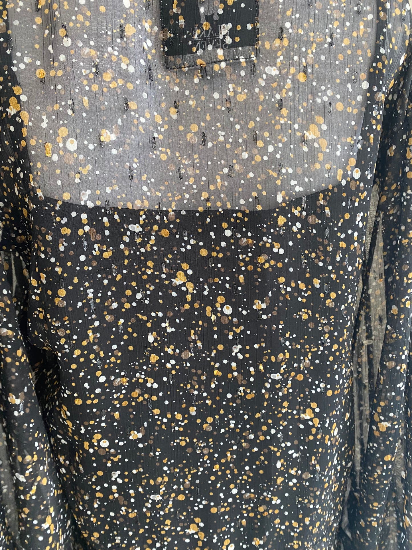 Blake Seven gold metallic dress size 12