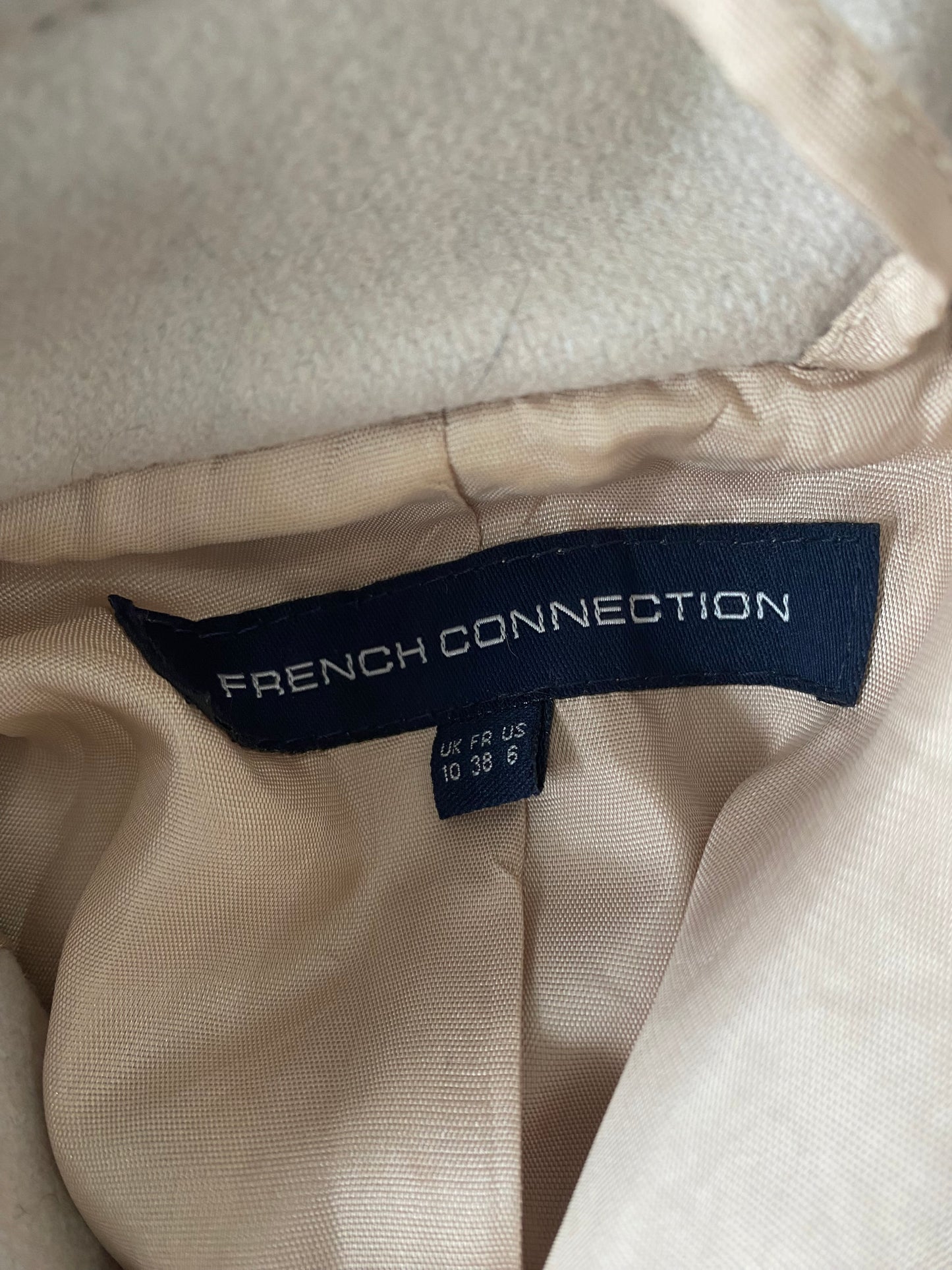 French Connection Blush Pink Wool Blend Coat Size 10
