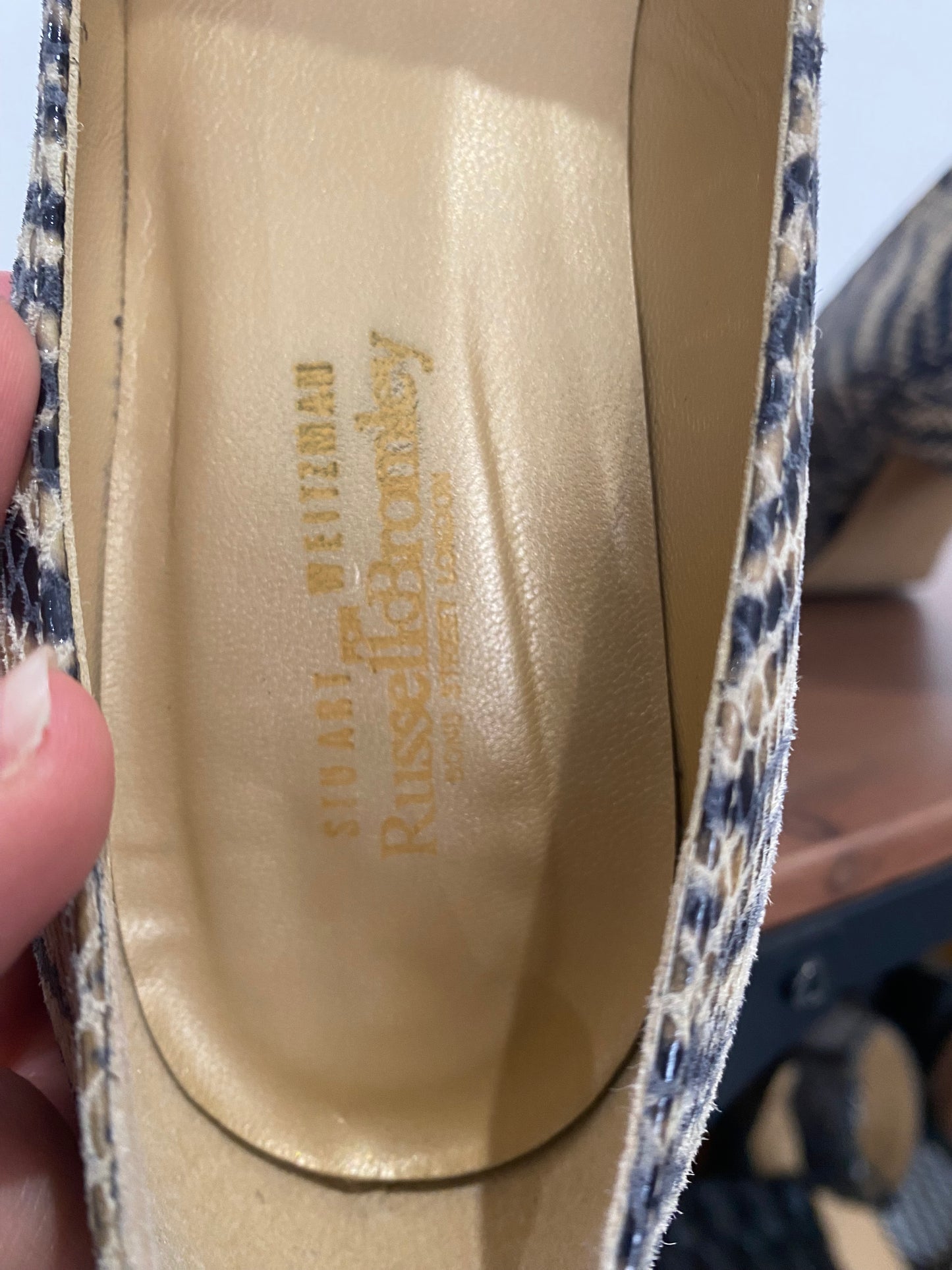 Stuart Weitzman X Russell and Bromley Muse Tiger Print Court Shoes Size 5