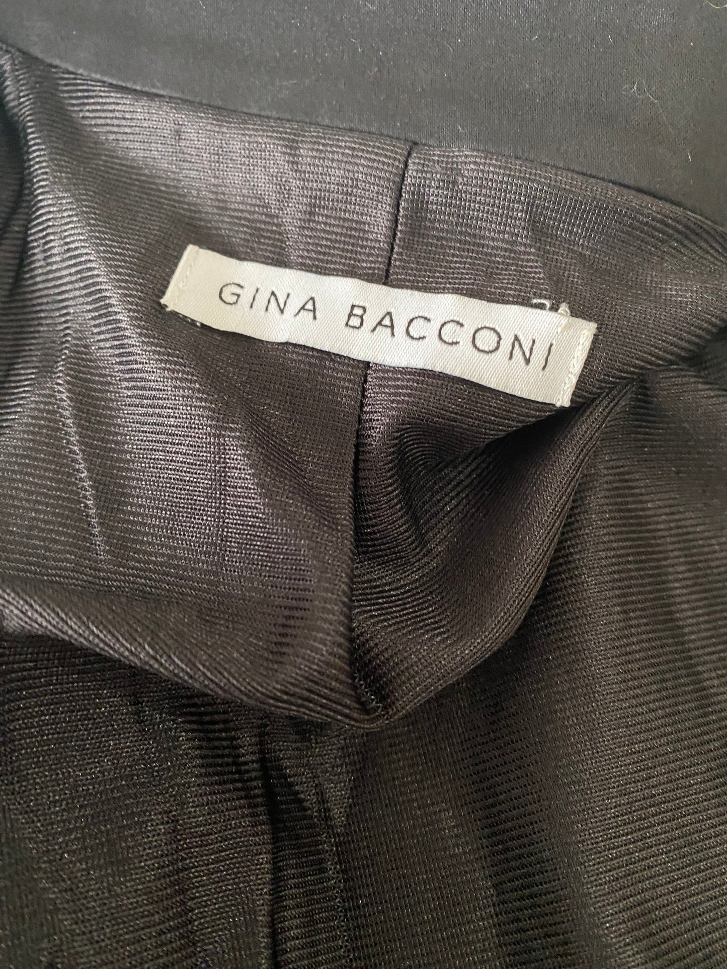 Gina Bacconi Black Cropped Jacket Size 10