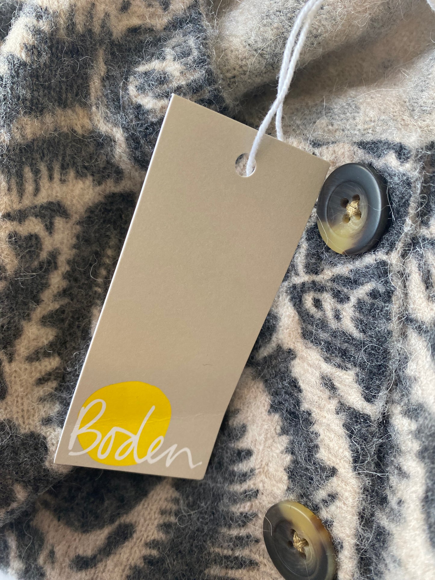 Boden Patterend Cardigan New With Tags