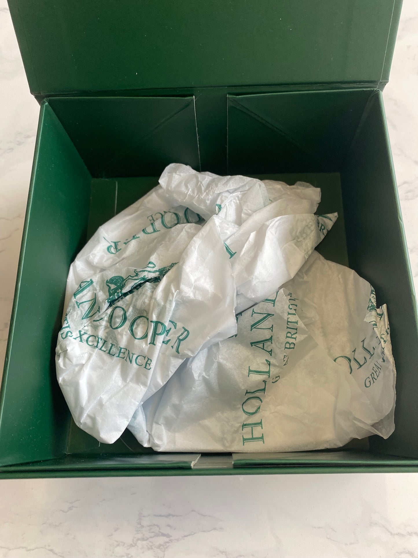 Holland Cooper Tan Croc Leather Belt with Box