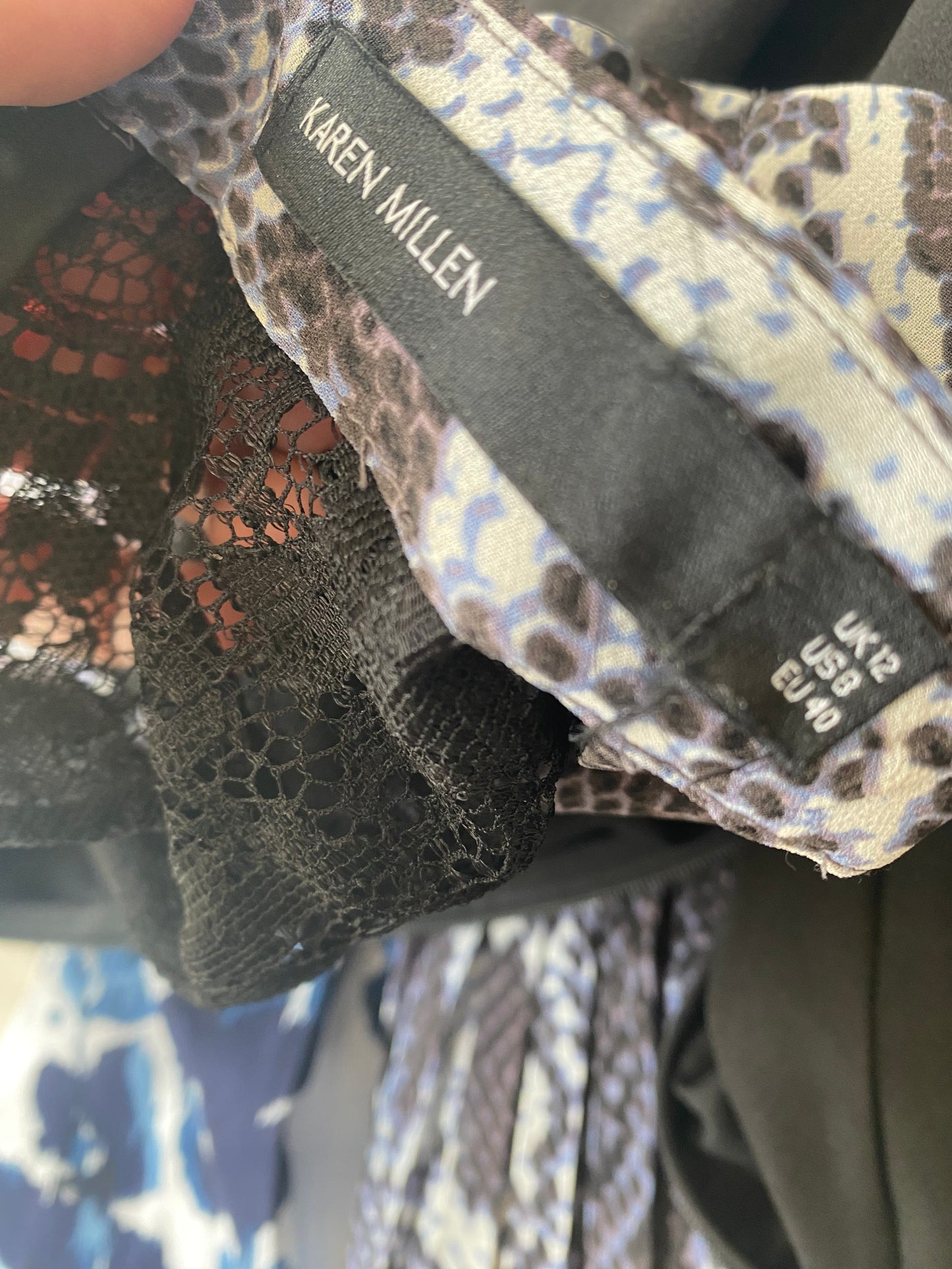 Karen Millen snake print dress size 12