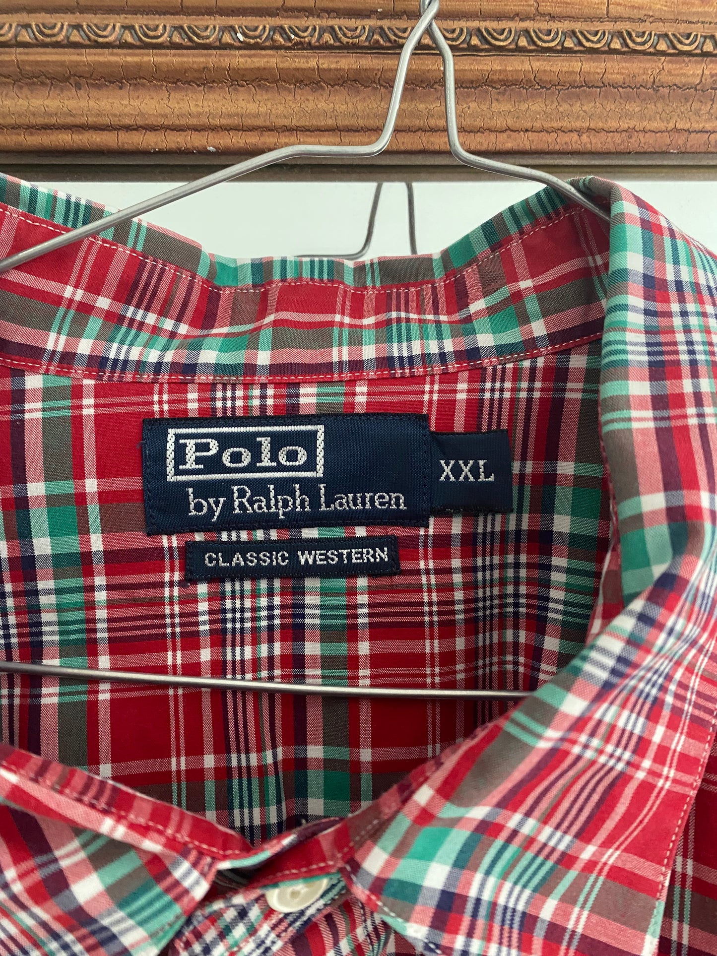 Polo Ralph Lauren Checked Red Shirt Size XL