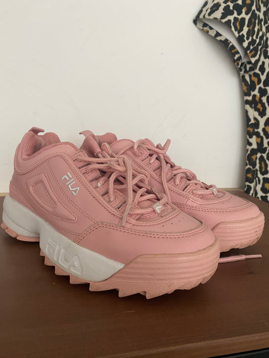 Fila Pink Trainers Size 5
