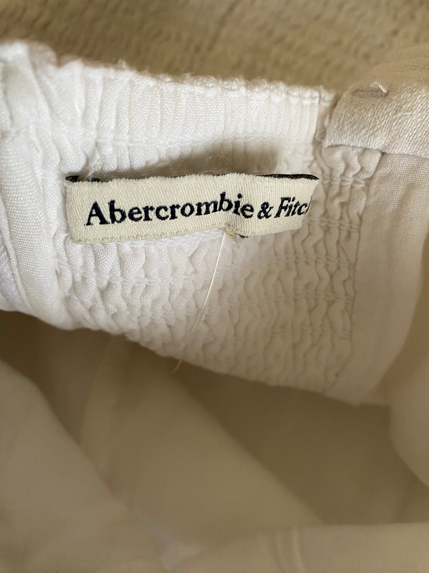 Abercrombie and Fitch white linen co ord top and skort set size 10