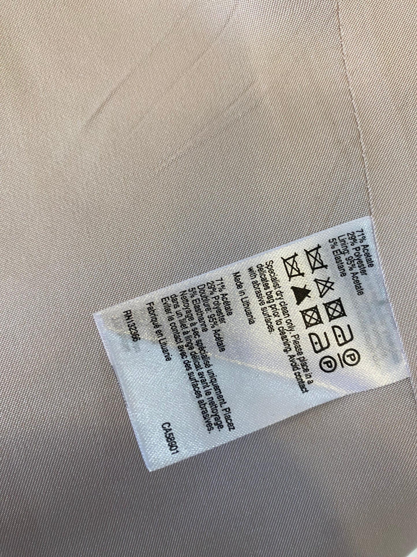 Karen Millen Light Pink Structured Jacket Size 10