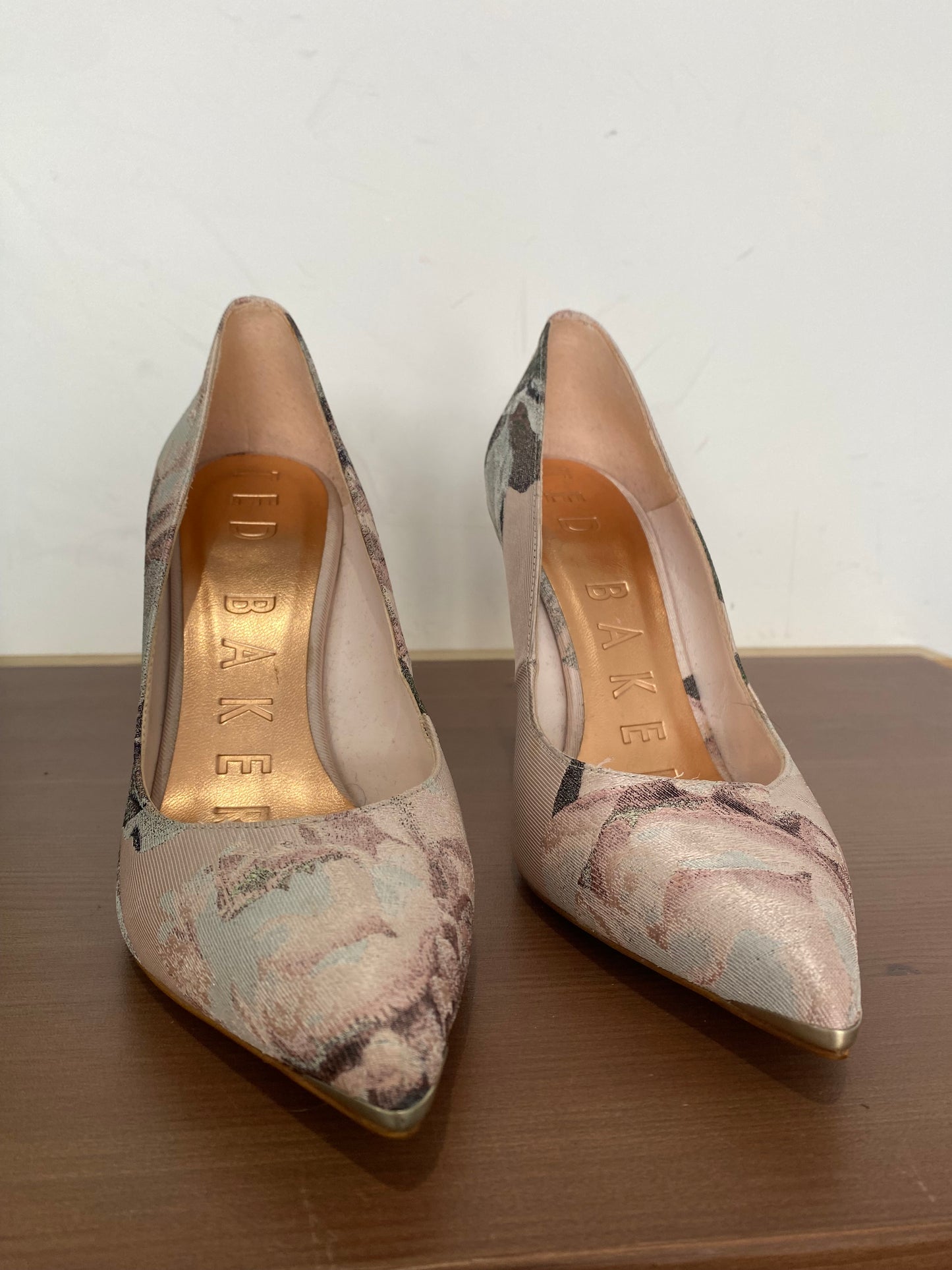 Ted Baker floral heels size 3