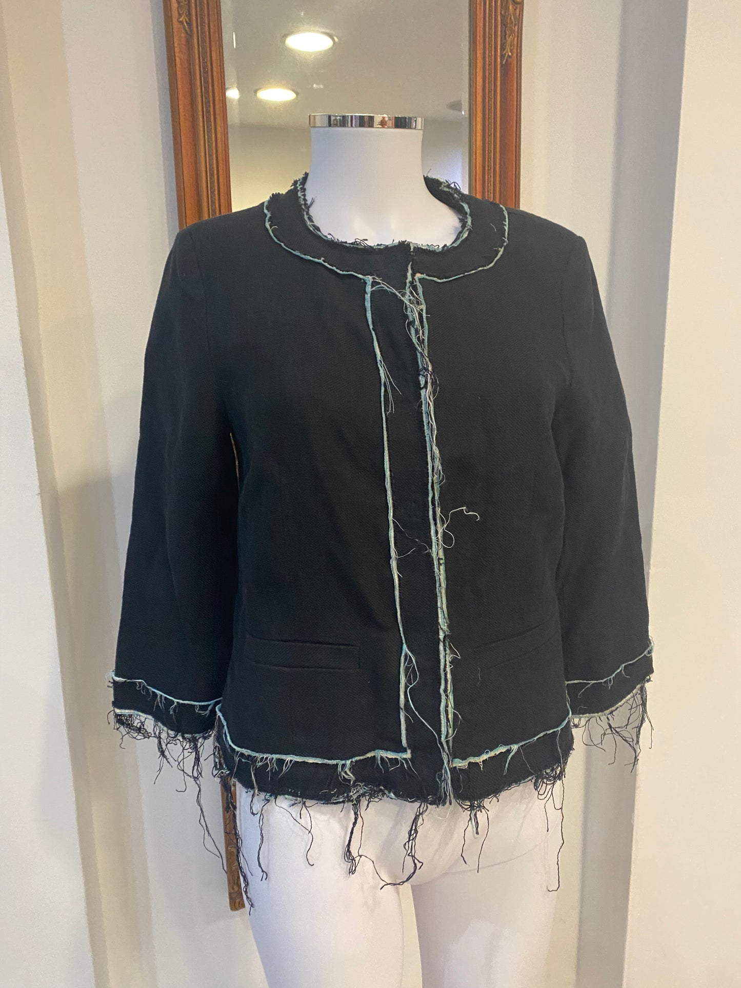 Zadig and Voltaire Deluxe Black Jacket Size Medium