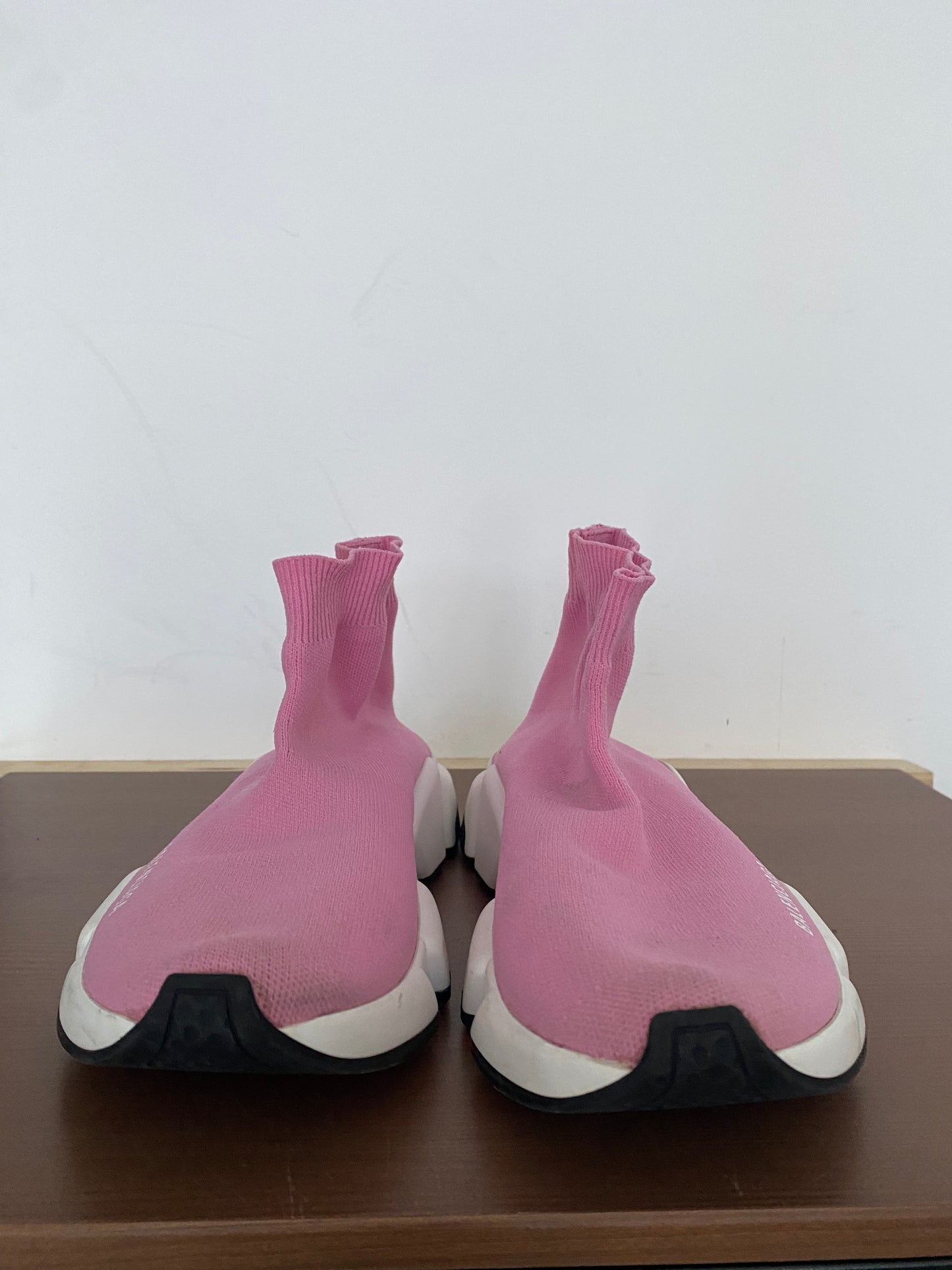 Balenciaga Pink Sock Trainers with Box and Dust Bag Size 6
