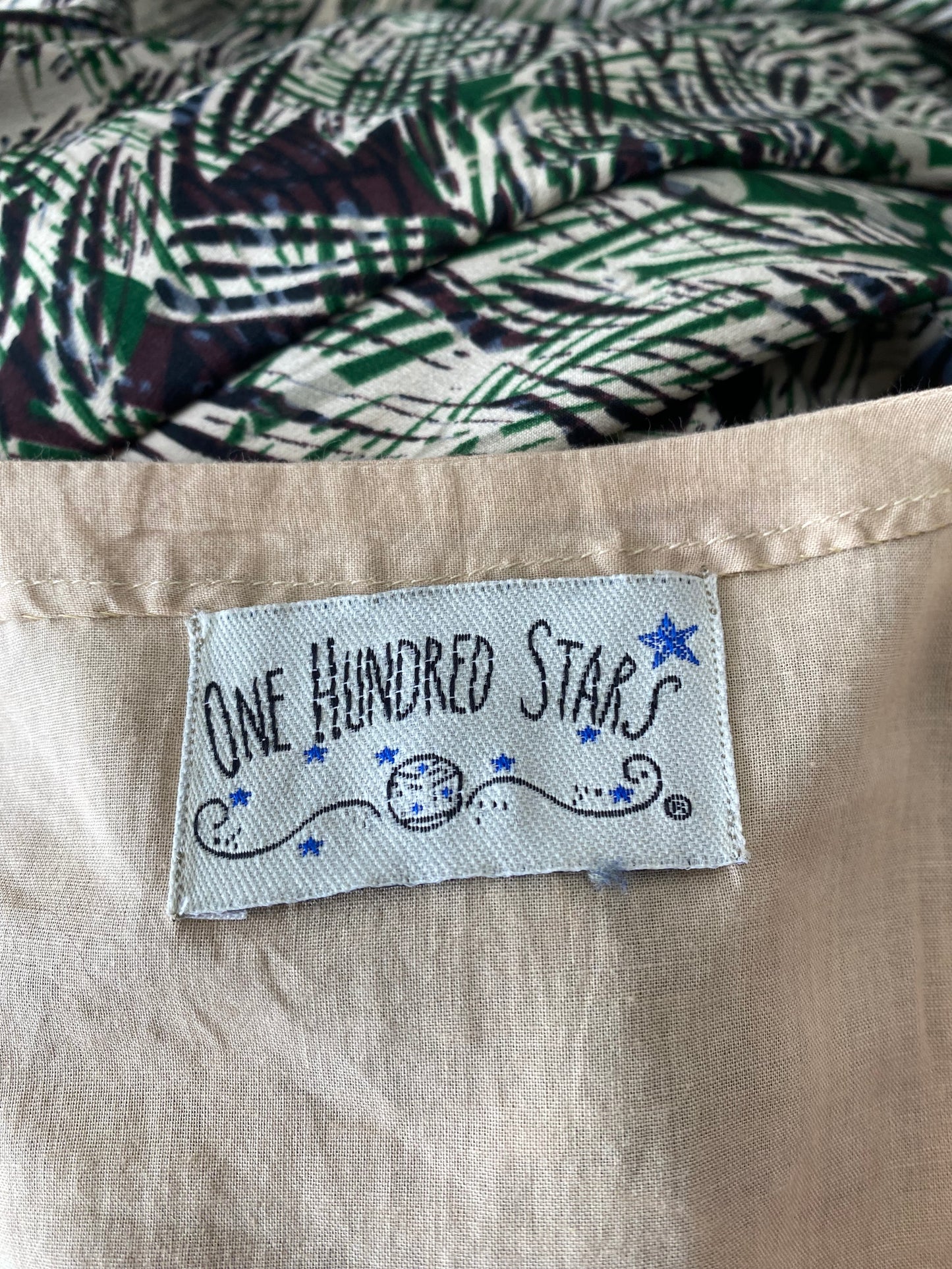 One Hundred Stars Beige and Coral Embroidered Jacket