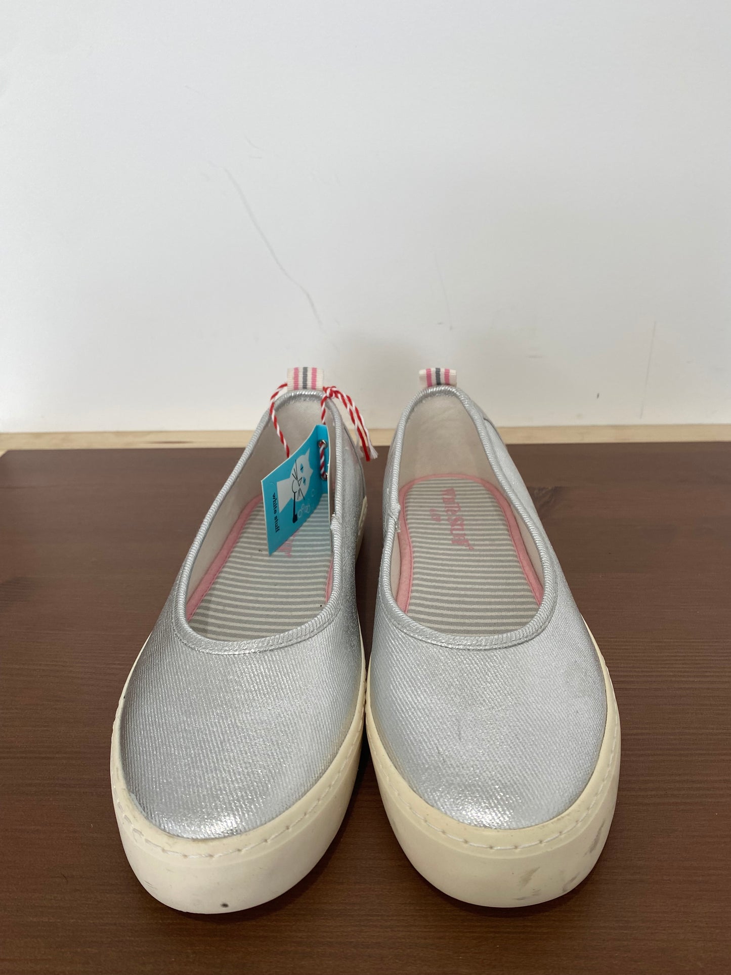 White Stuff Silver Pumps Size 6