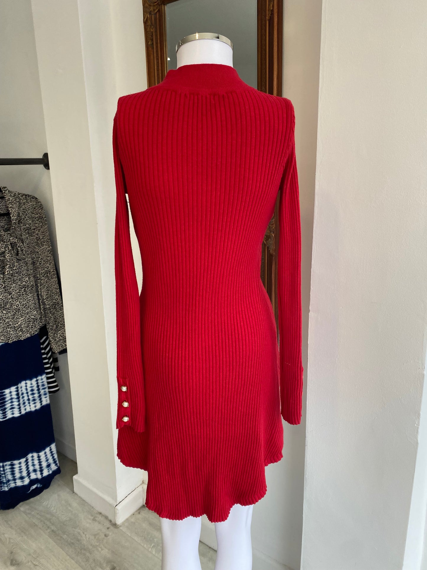 Enzoria Red Knit Top Size 8-10