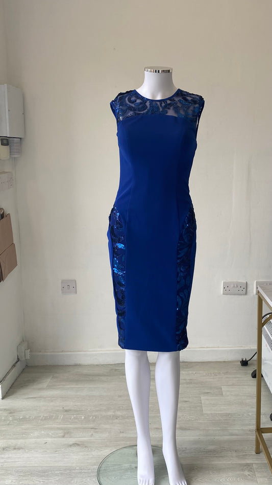 Pia Michi Royal Blue Dress Size 10