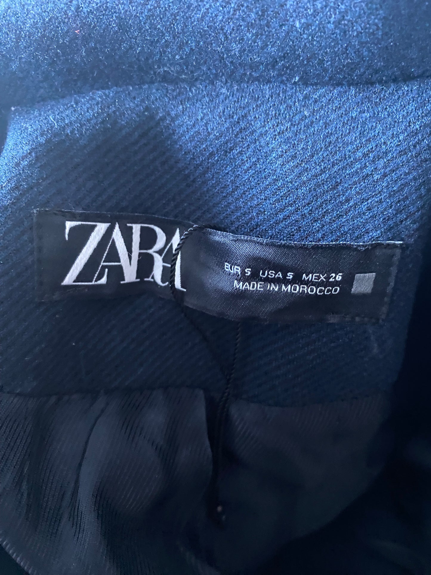 Zara Navy Coat Size 10-12