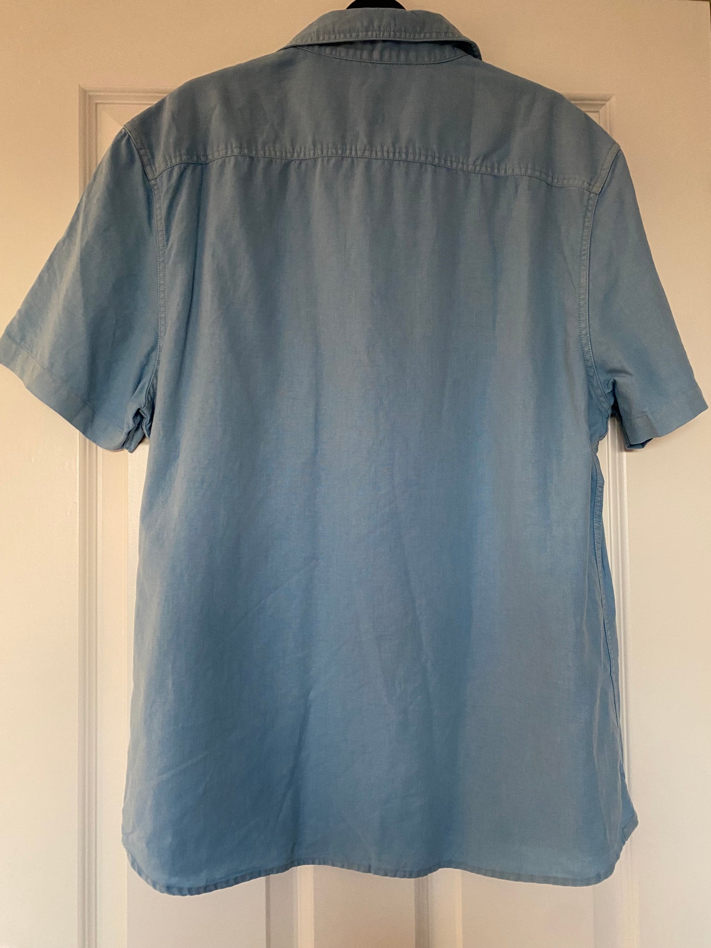 White Stuff Linen and Cotton Light Blue Shirt Size XL