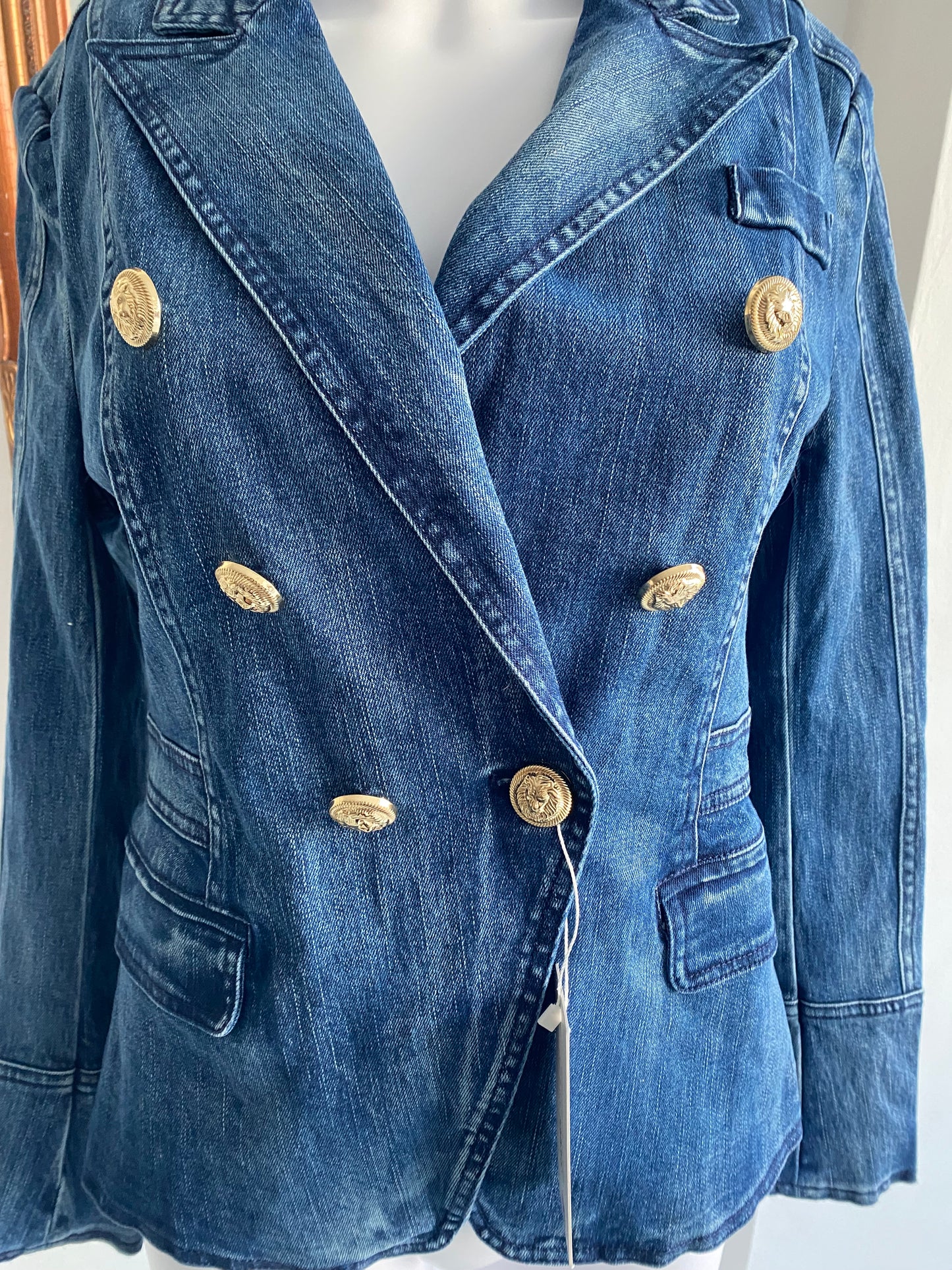 Sarah Ashley Cotton Denim Jacket Size Medium 12-14