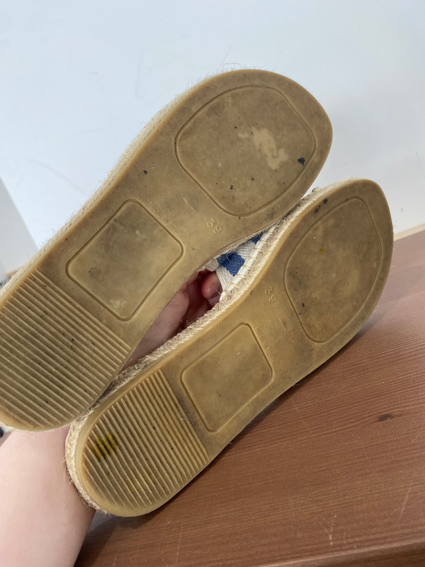 Marc Cain Striped Fabric Sliders Size 6