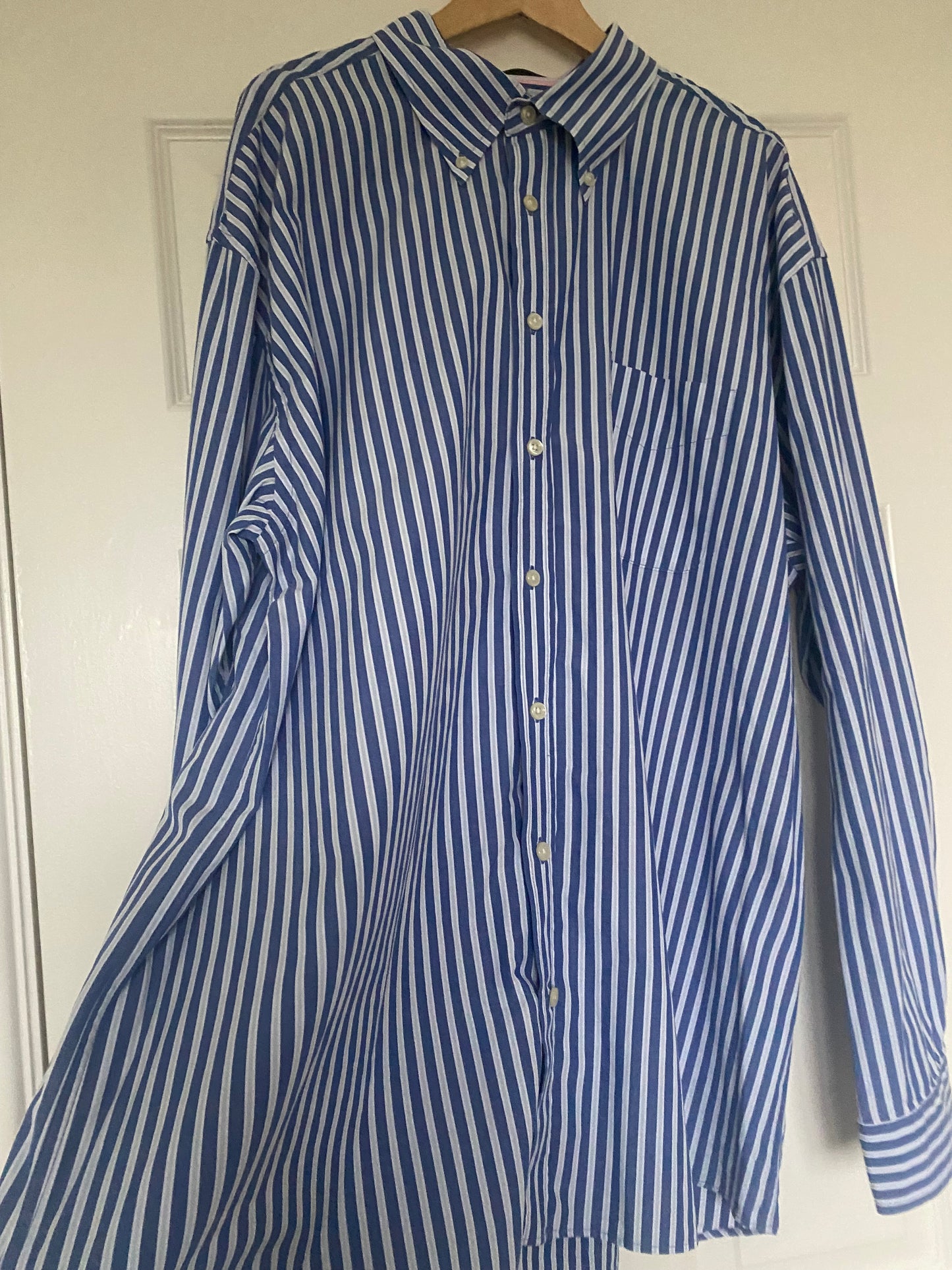 Gant Blue Striped Shirt Size XXL