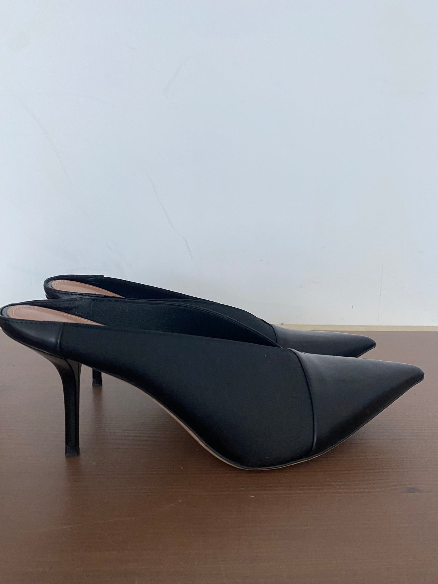 Hugo Boss Black Mule Heels Size 4