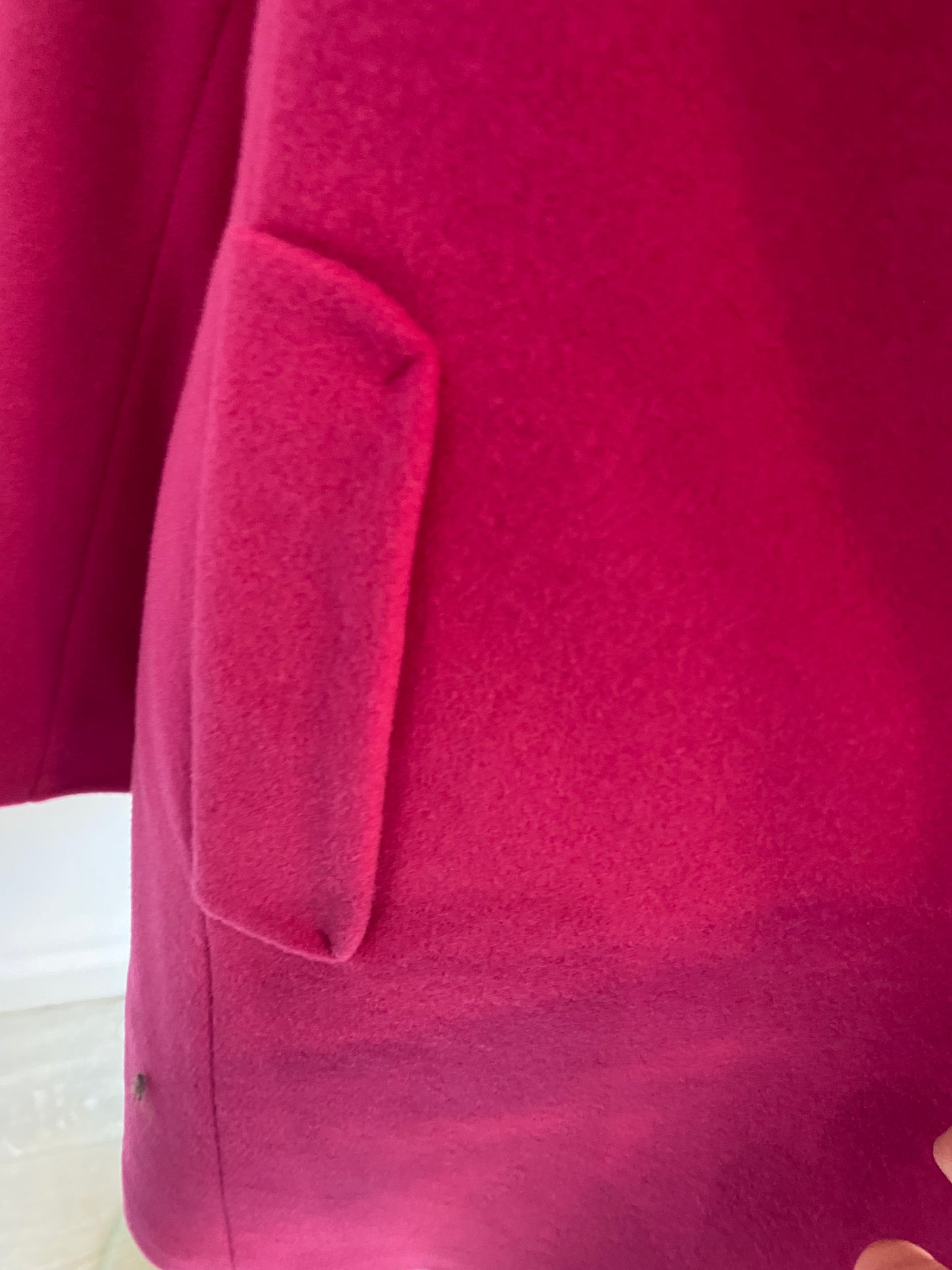 Laura Ashley Pink Wool and Cashmere Coat Size 14