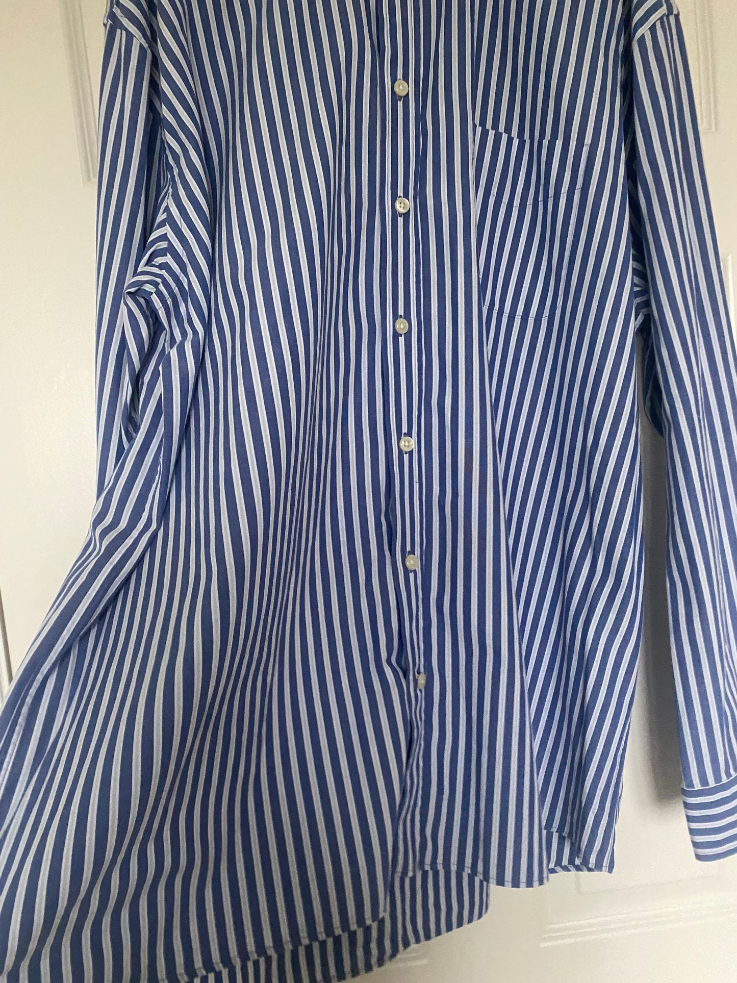 Gant Blue Striped Shirt Size XXL