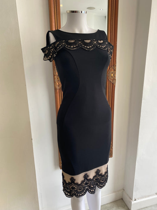 Lipsy Black Dress Size 8