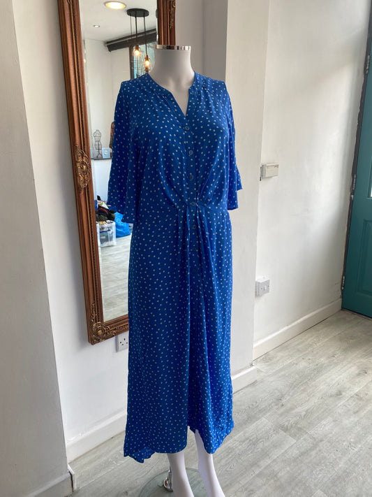 Live Unlimited Blue Polka Dot Dress Size 12 New with Tags