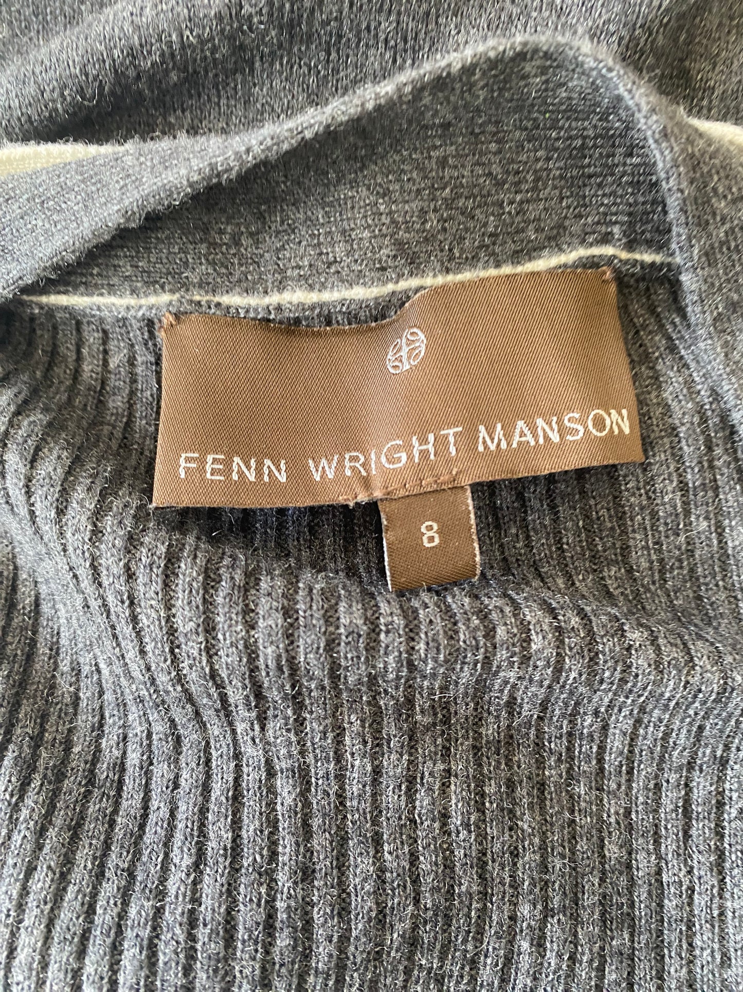 Fenn Wright Manson grey knitted dress size 8-10